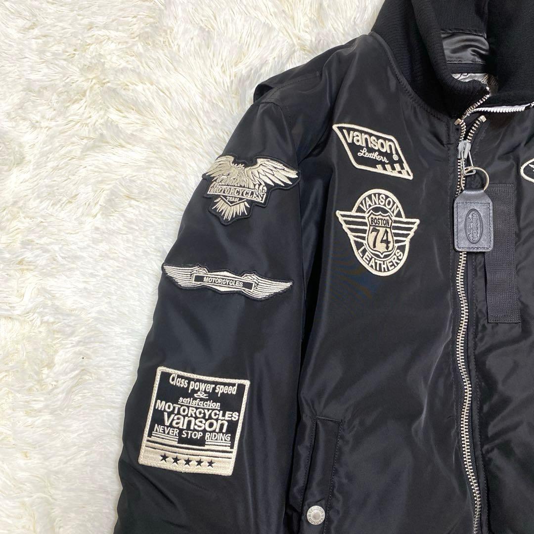 ✨極美品✨VANSON バンソン MA-1 フライトジャケット 刺繍 2XL
