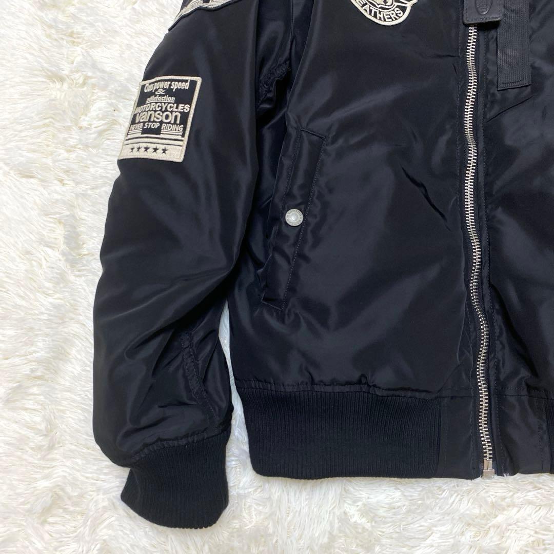 ✨極美品✨VANSON バンソン MA-1 フライトジャケット 刺繍 2XL