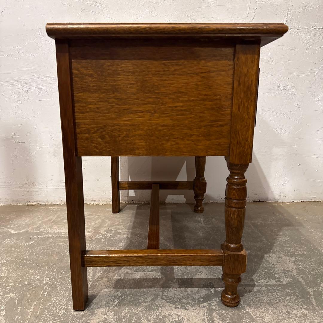 ヴィンテージ　木製サイドテーブル　引き出し付き　1