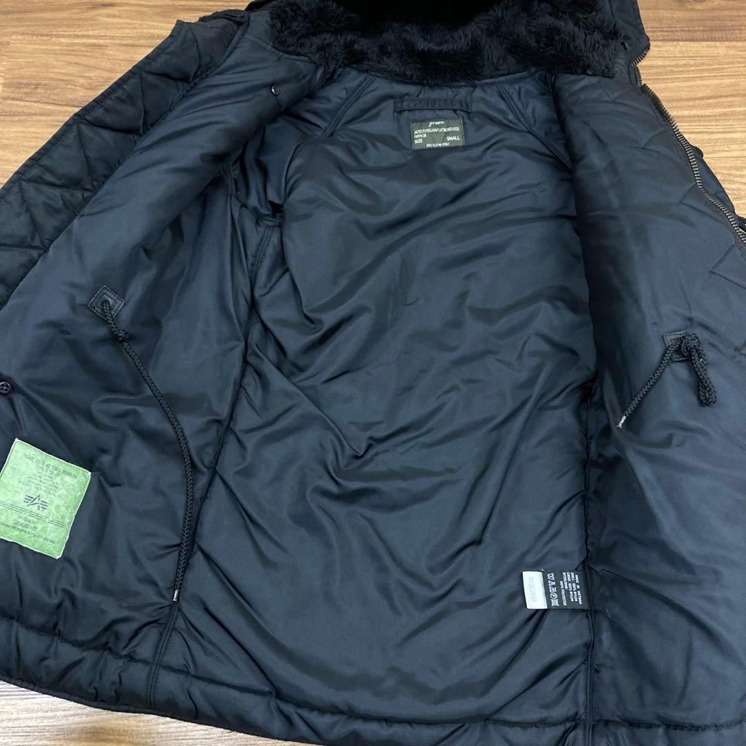 green (現HYKE)×ALPHA別注 フライトジャケットN-3B 黒 S