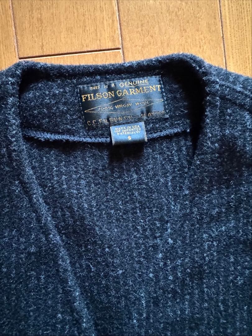 フィルソン ストライプ マッキーノウールベスト Sサイズ - メルカリ