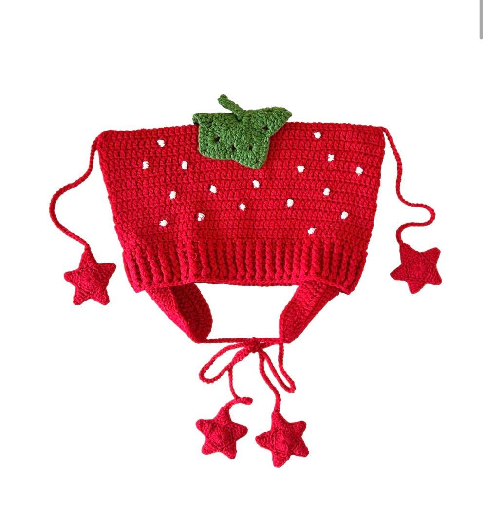 HEIHEI ストロベリーキャットビーニー RED - メルカリ