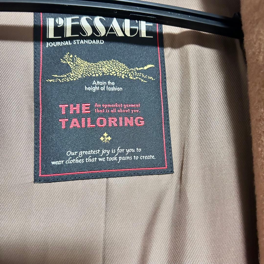 ジャーナルスタンダード　レサージュ　ノーカラーロングコート