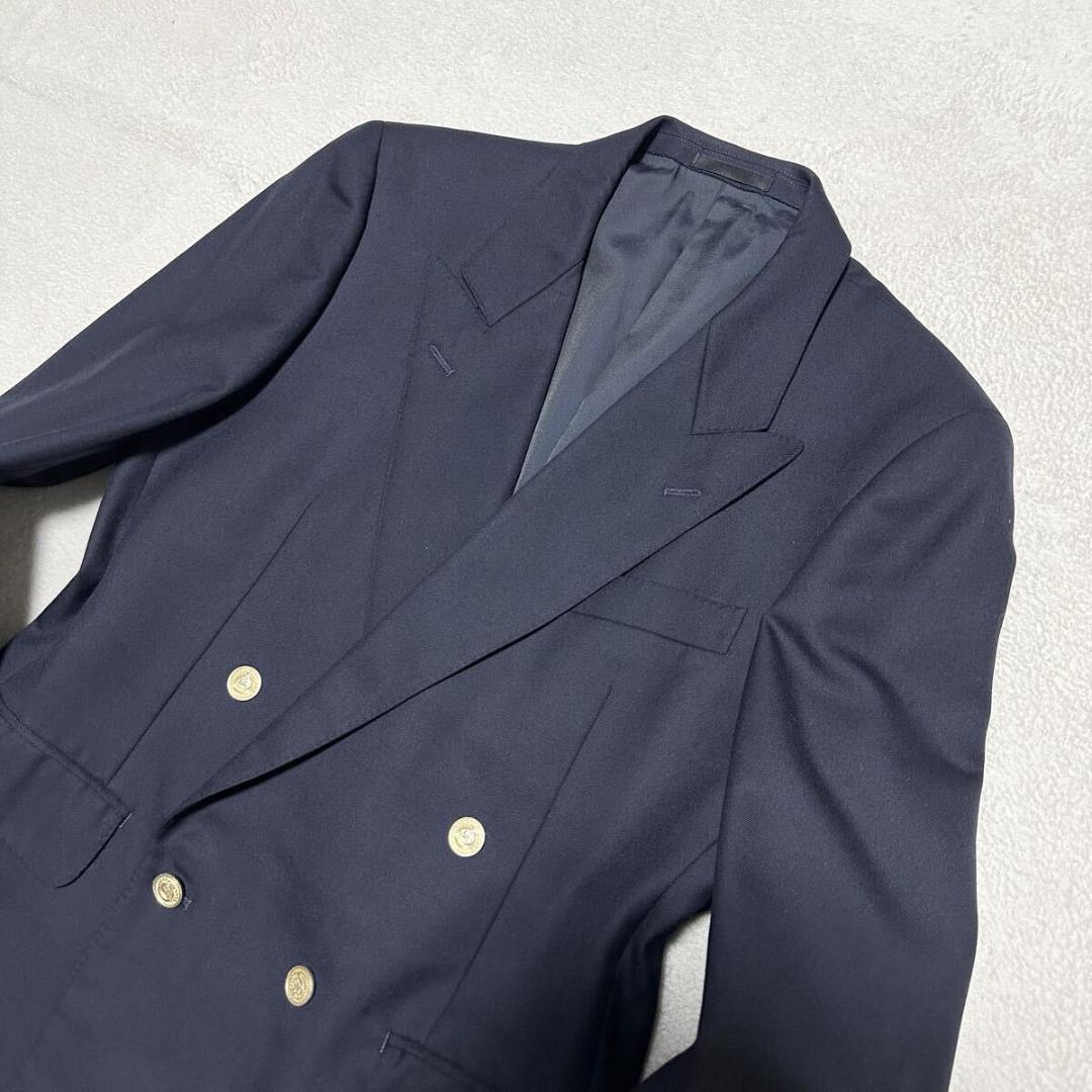 美品 バーバリーズ 紺ブレ 金ボタン タスマニア ダブル ジャケット M 014