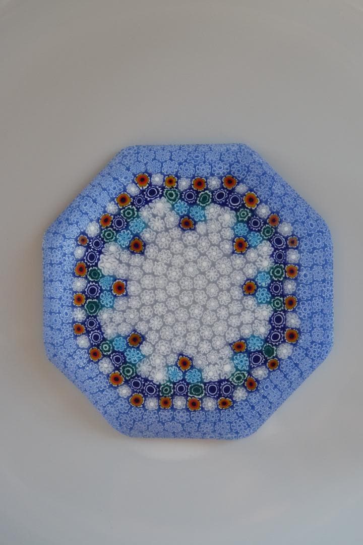 ミルフィオリ プレート 小皿 ベネチアングラス 検/ガラス 江波冨士子 田子美紀