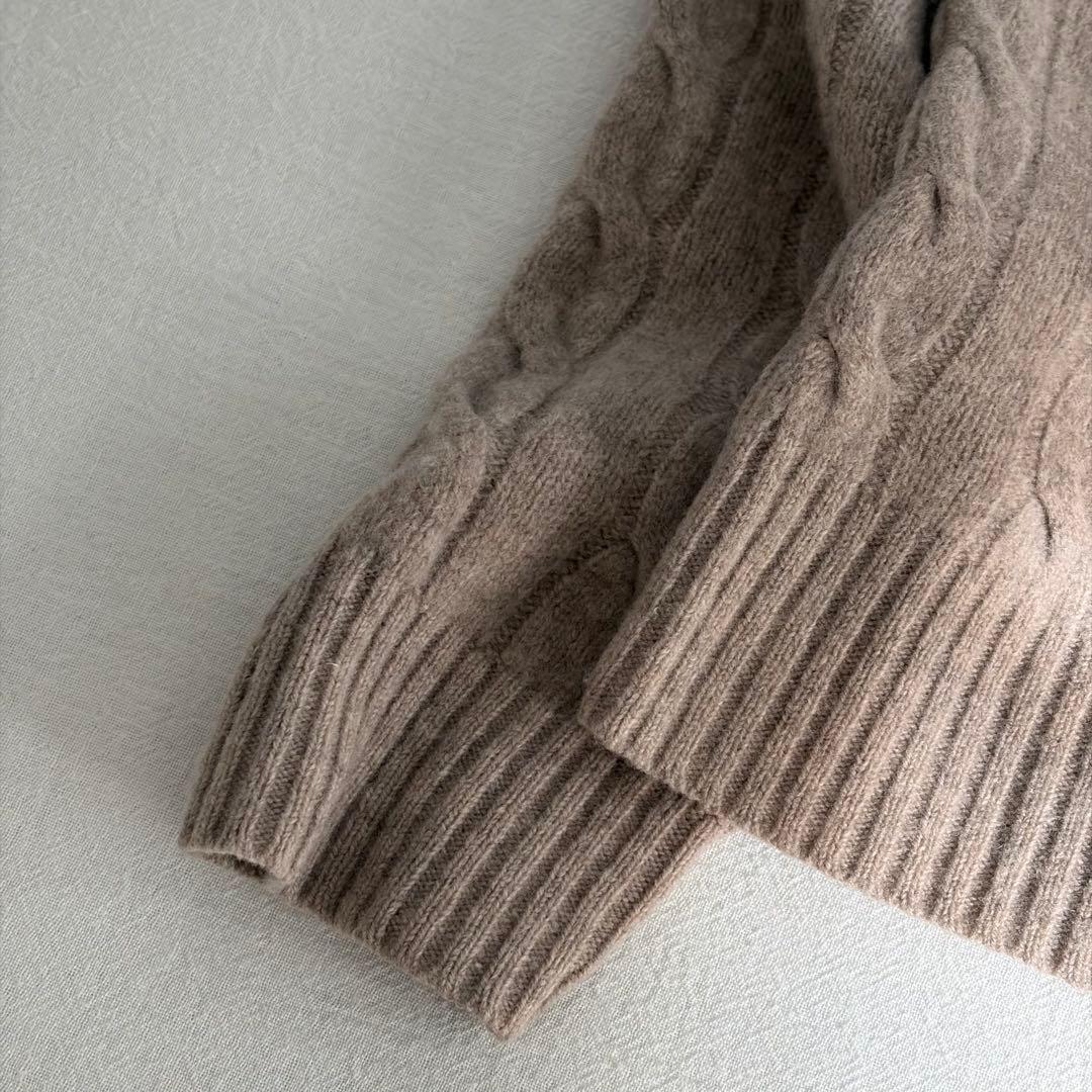 現行QRタグ　ラルフローレン　ウールクルーネックケーブルセーター