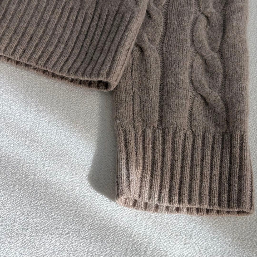 現行QRタグ　ラルフローレン　ウールクルーネックケーブルセーター