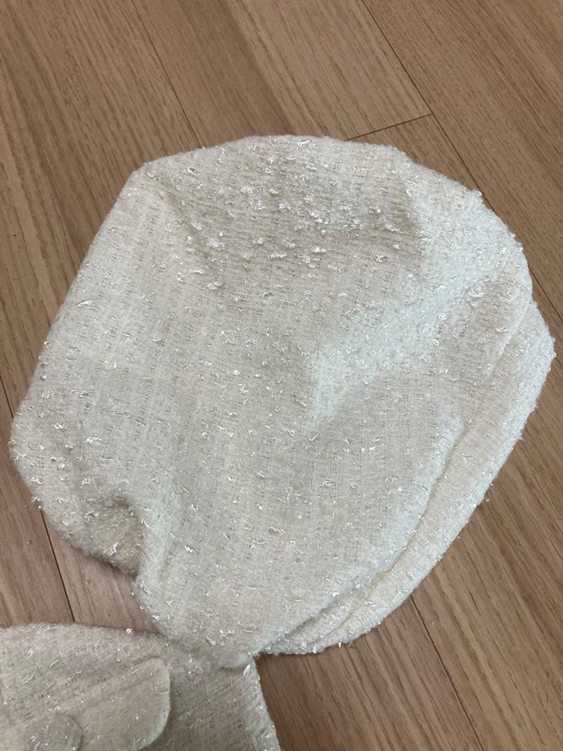 Darich ホルターネックオフショルツイードトップス ホワイト サイズF