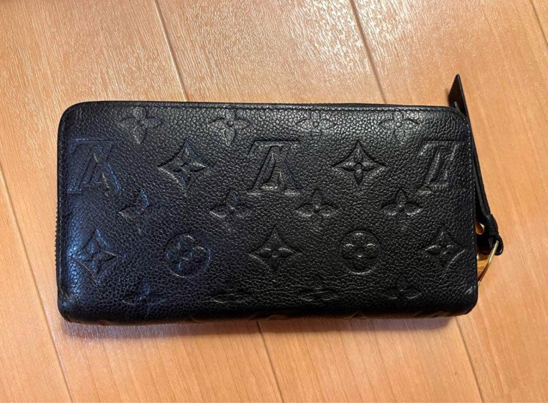 LOUIS VUITTON 長財布 黒 レザー