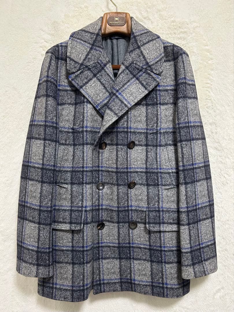 極美品】チルコロ1901 メンズ ダブルチェスターコート 50 LL グレー