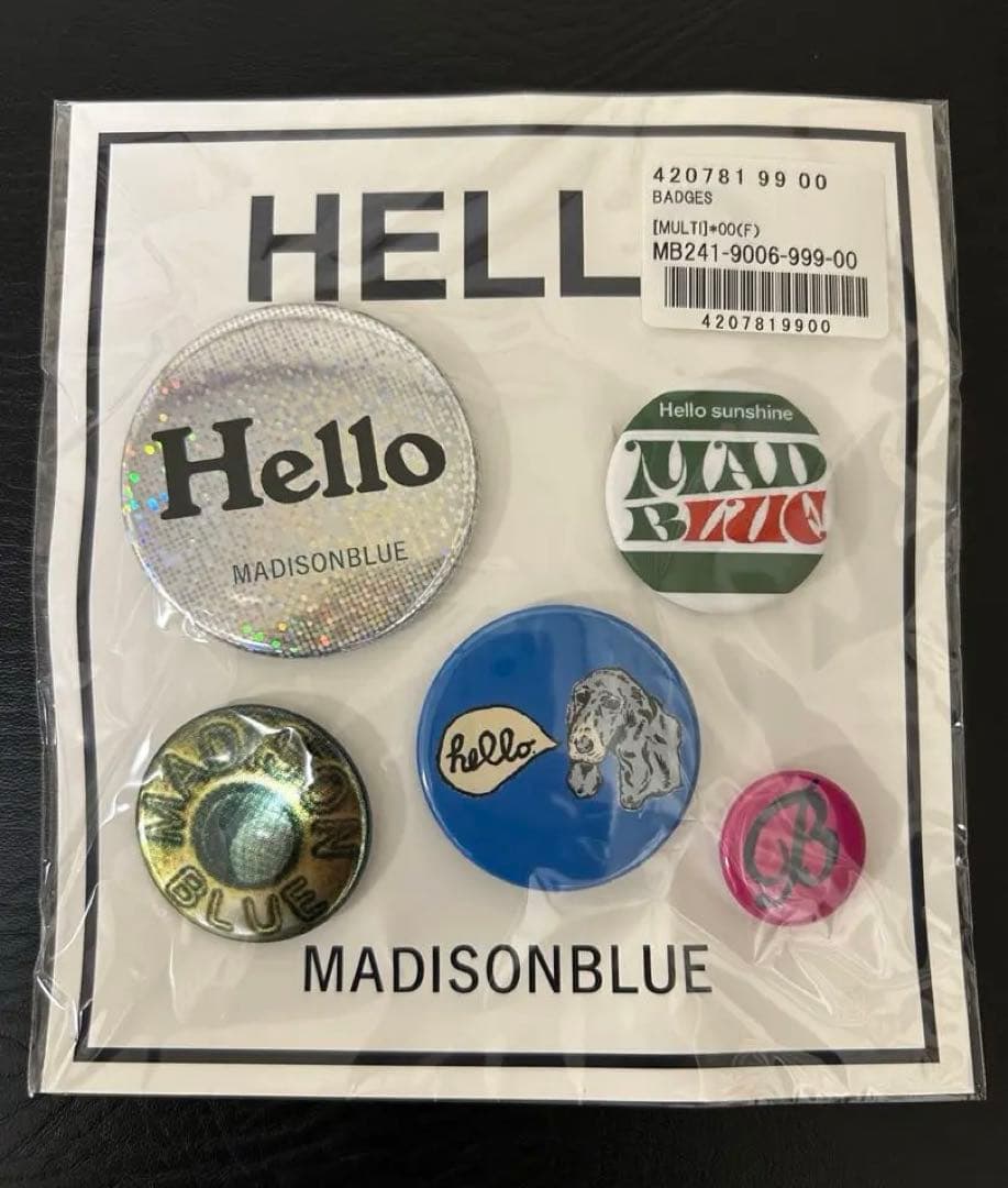 マディソンブルー 缶バッジ 5個セット 未開封 - メルカリ