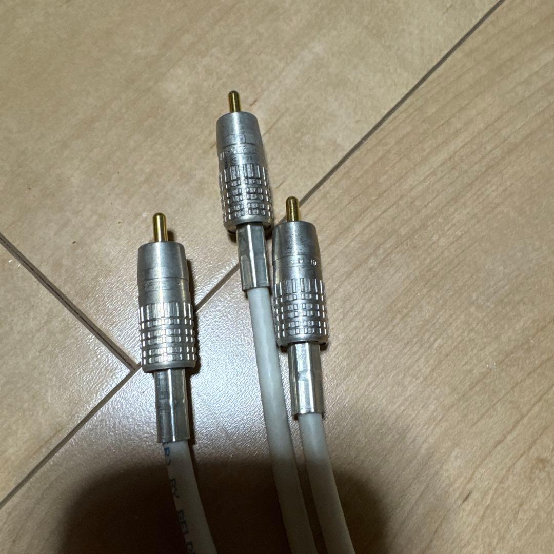 ベルデン 1506A 75Ωデジタル同軸 RCAケーブル 圧着 0.5m 3本