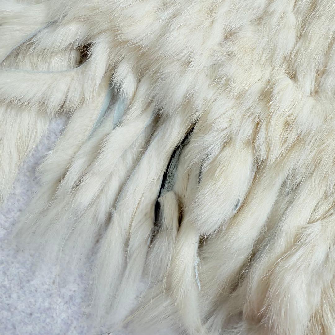 希少 ゴア y2k 高級 ラビット ラクーン リアルファー ポンチョ ストール