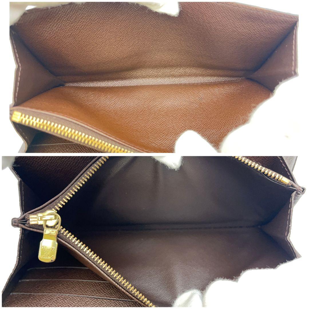 極美品✨ルイヴィトン 長財布 ポルトフォイユ サラ 10枚 ダミエ エベヌ 茶