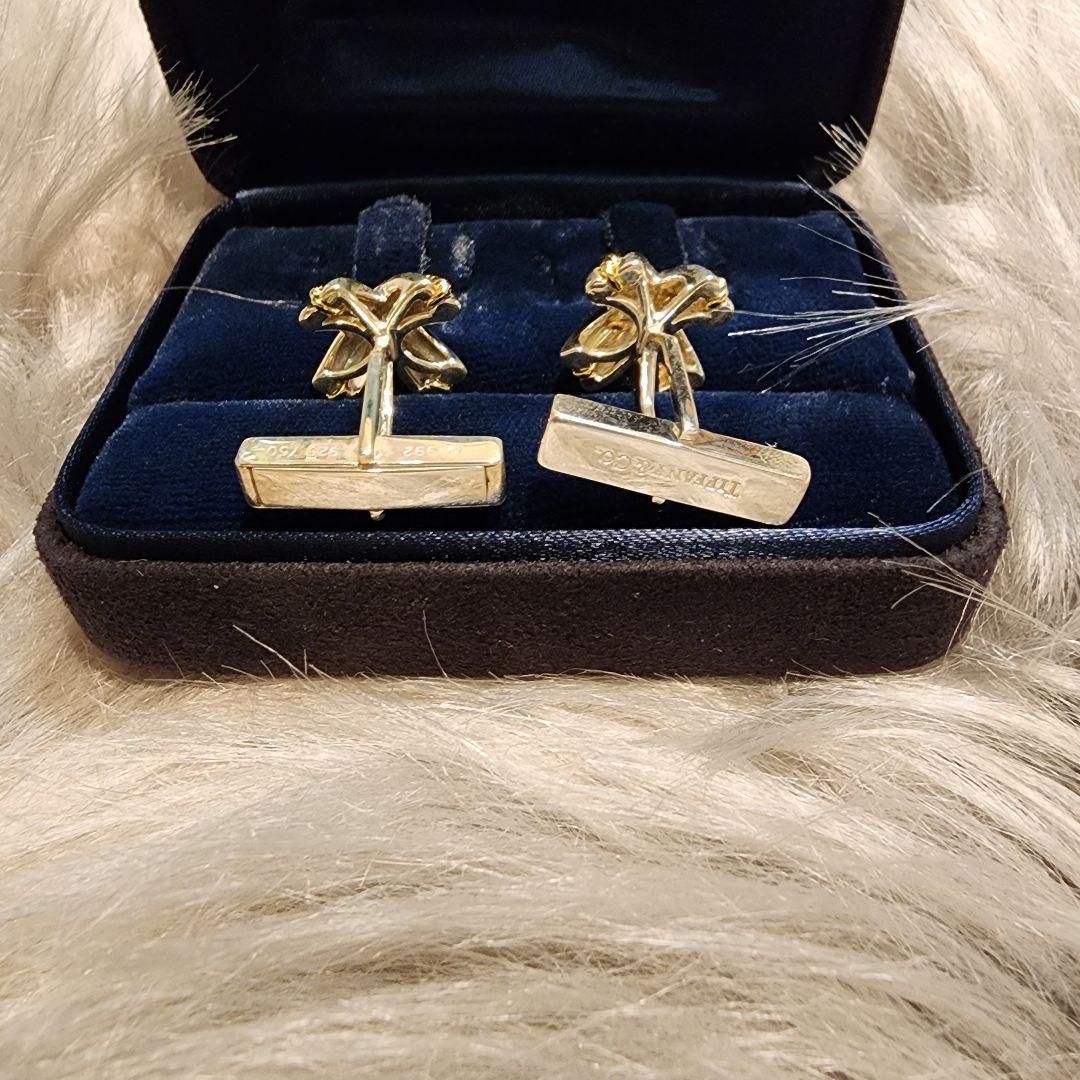 未使用品ビンテージ】Tiffany & Co. リボン型カフリンクス 未使用品