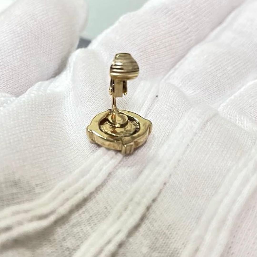 極美品 Dior ゴールドリンクチェーンブレスレット ピアス セット売り