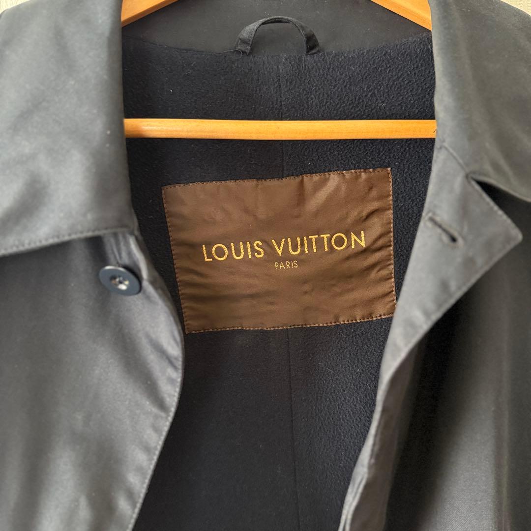 ルイヴィトン　ステンカラーコート　ネイビー