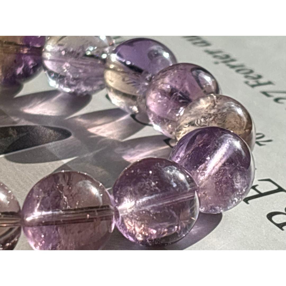 《バイカラーアメトリン＊ブレスレット・12㎜　16㎝》