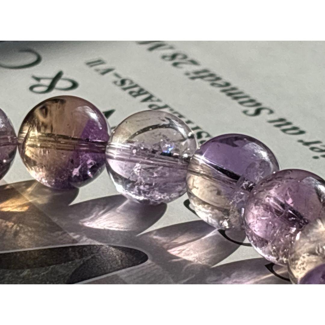 《バイカラーアメトリン＊ブレスレット・12㎜　16㎝》