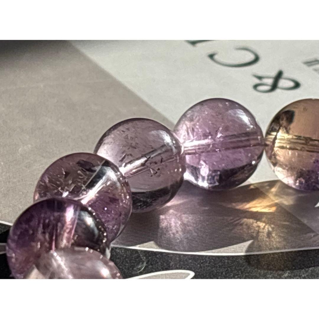 《バイカラーアメトリン＊ブレスレット・12㎜　16㎝》