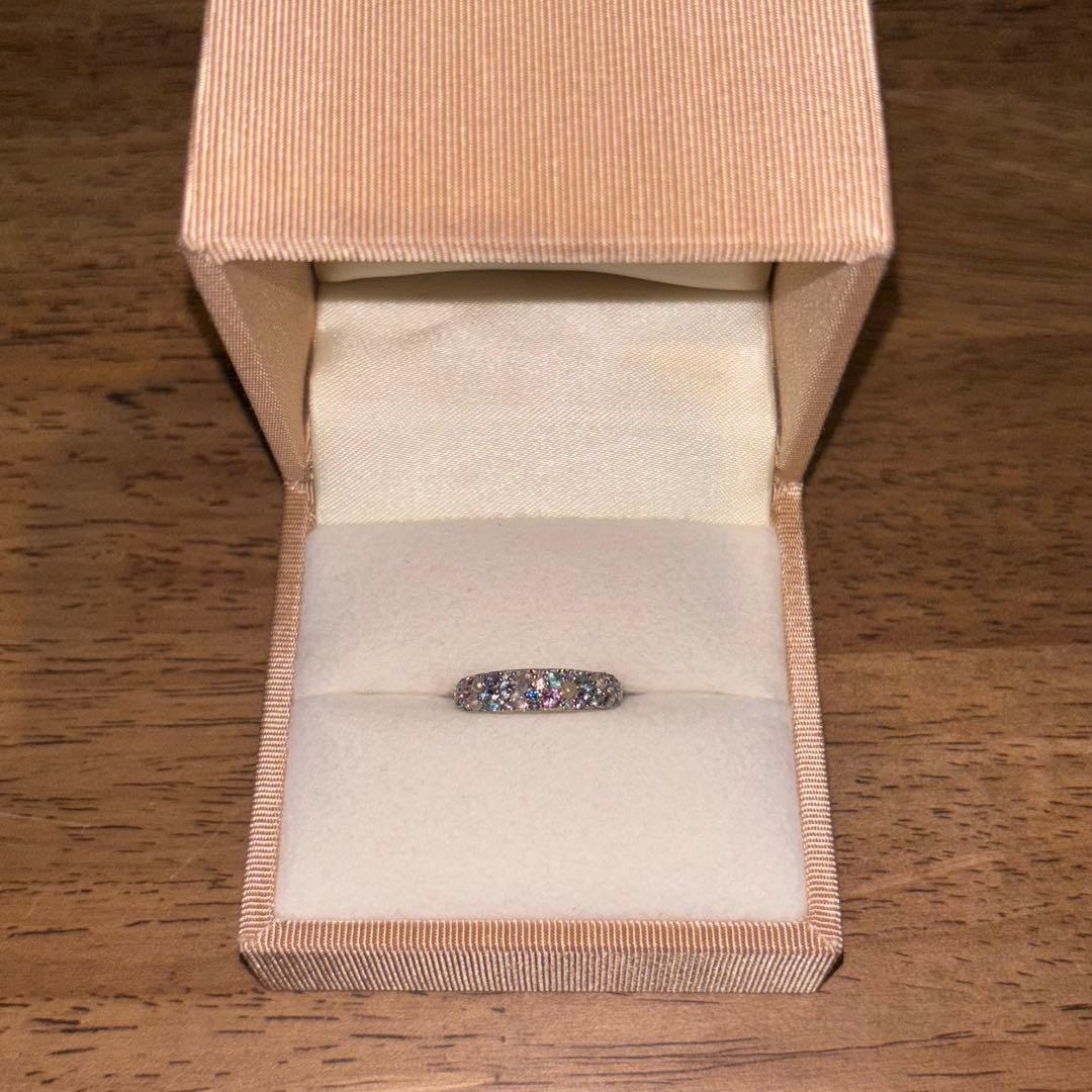 ビズー プラチナ マルチカラージュエル パヴェリング スノールナブーケ