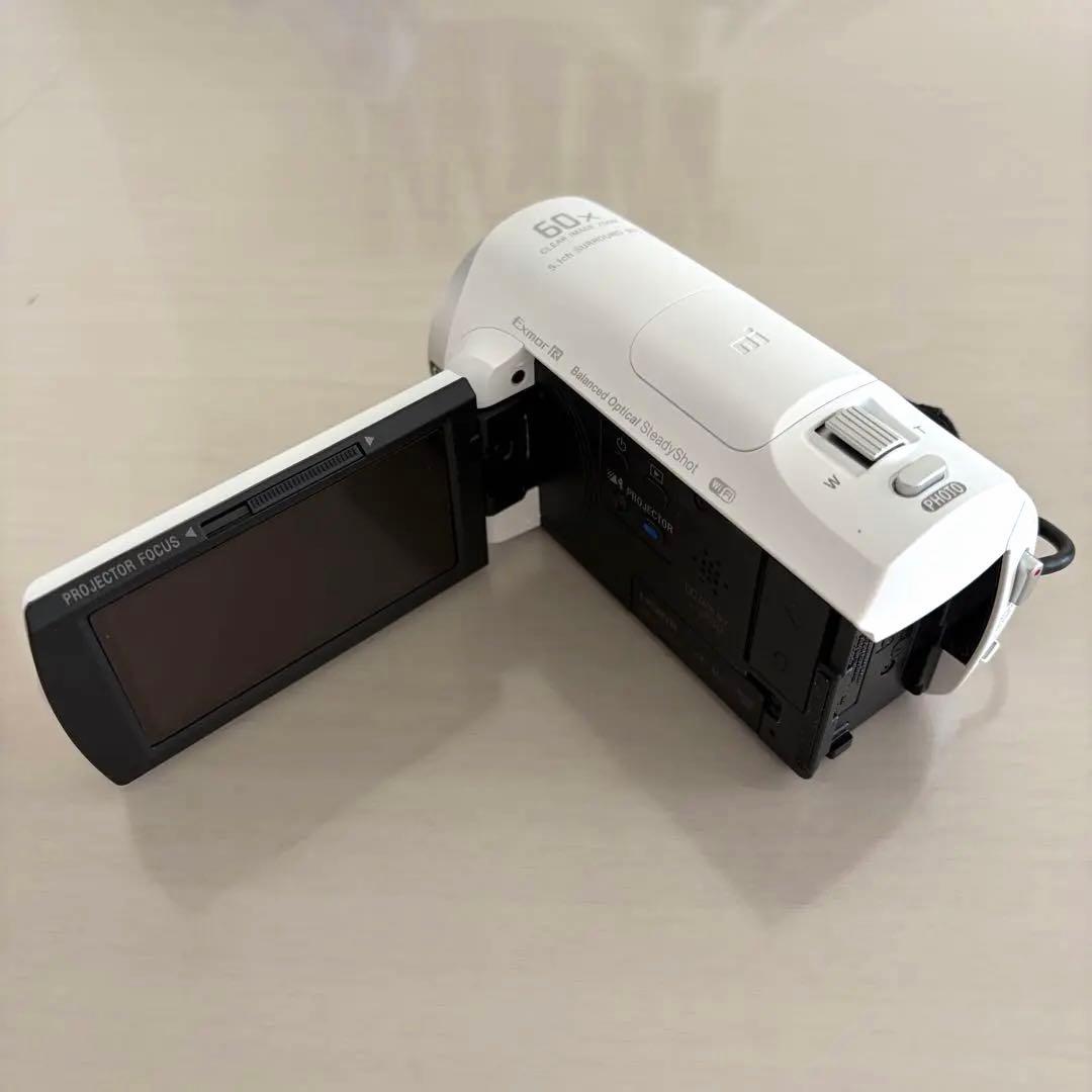 SONY HDR-PJ670 ホワイト - メルカリ