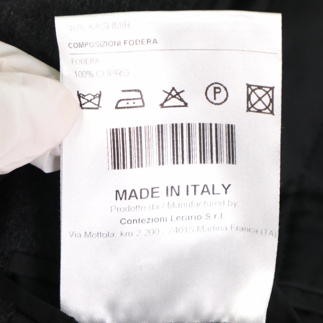 【美品✨】タリアトーレ ダブルブレスト カシミア チェスターコート 黒系 XL