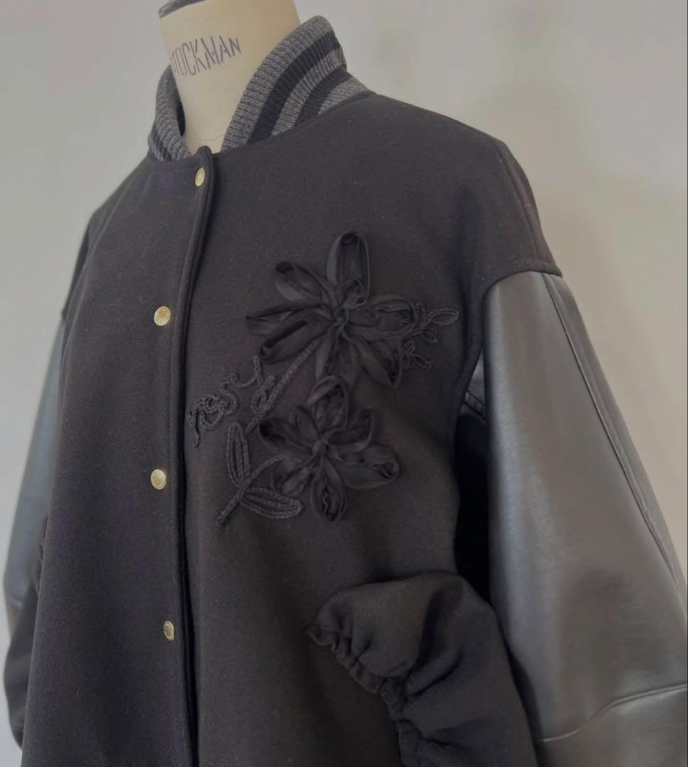 完売‼️新品♡未使用♡ロージーモンスター♡ブーケ♡スタジャン♡ブラック