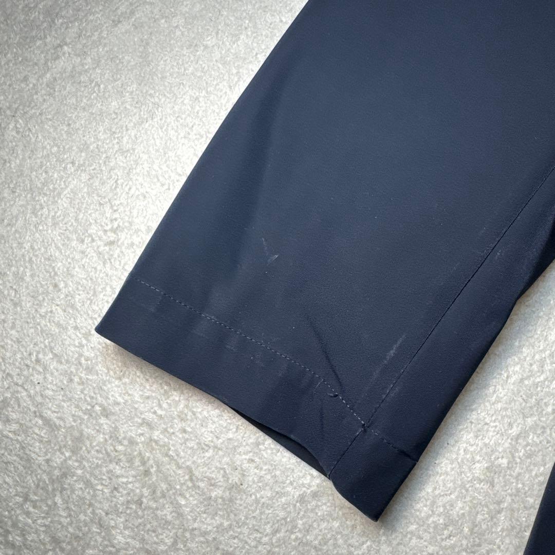 93 極美品　鎌倉シャツ　DICROS ステンカラーコート　ネイビー　46 M