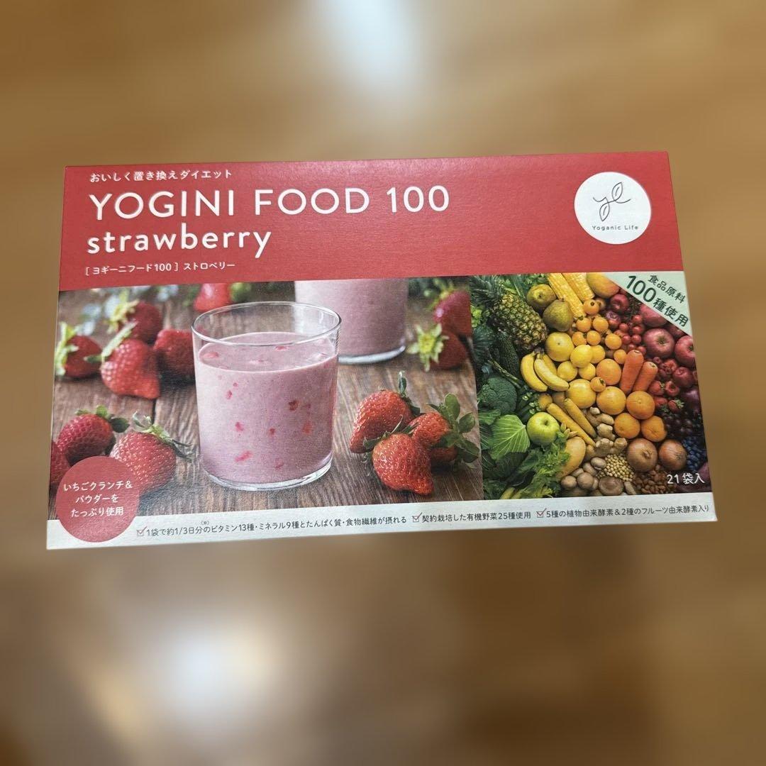 新品未開封】YOGINI FOOD 100 strawberry 21袋入り - メルカリ