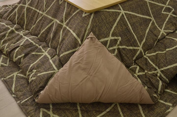 こたつ布団　幾何柄　掛け敷きセット　フォルム　掛敷セット　シンプル