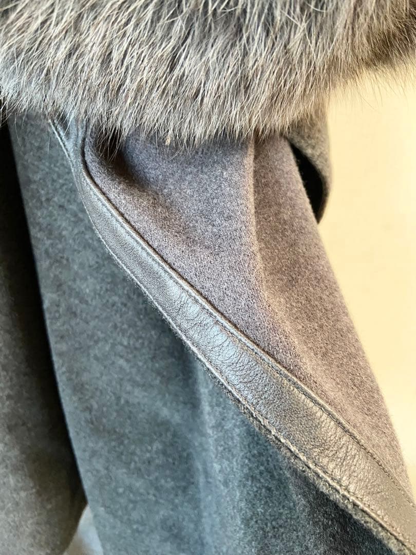 a*a様 美品TURKIS TUKKUポンチョ カシミヤ＆フォックスファー　コー