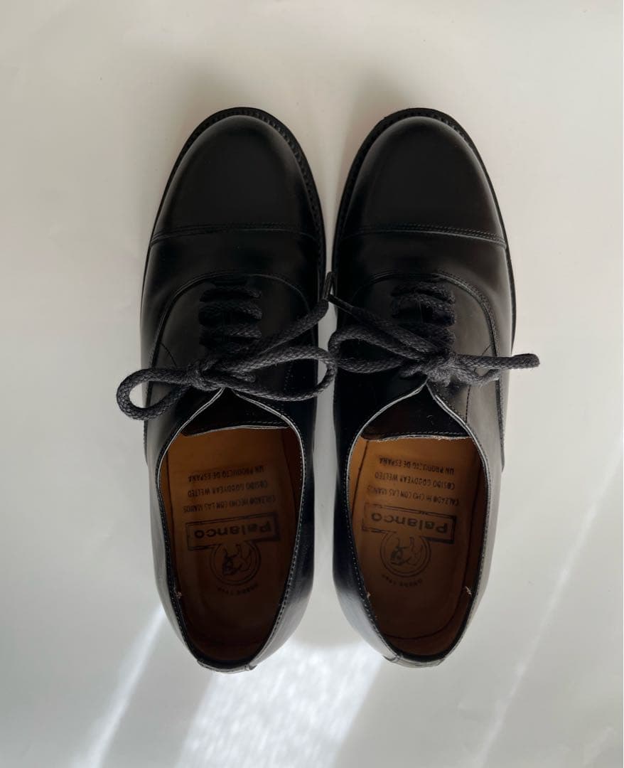 palanco パランコ　革靴　ストレートチップ　36 22.5cm ブラック