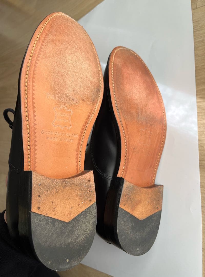 palanco パランコ　革靴　ストレートチップ　36 22.5cm ブラック