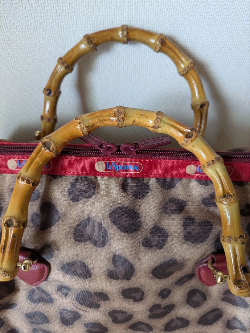 美品】LeSportsacバンブーボストンバッグ - バッグ新 デザイン
