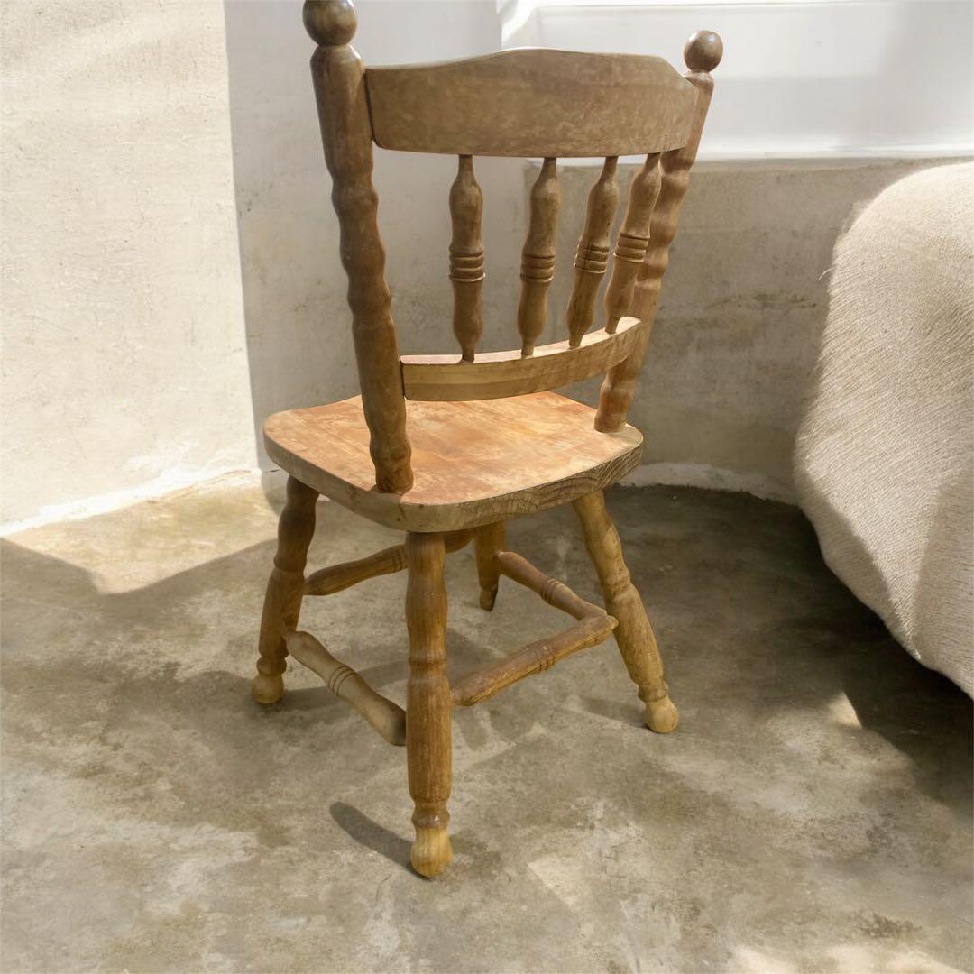 椅子　ヴィンテージ　ダイニングチェア　カフェチェア　剥離