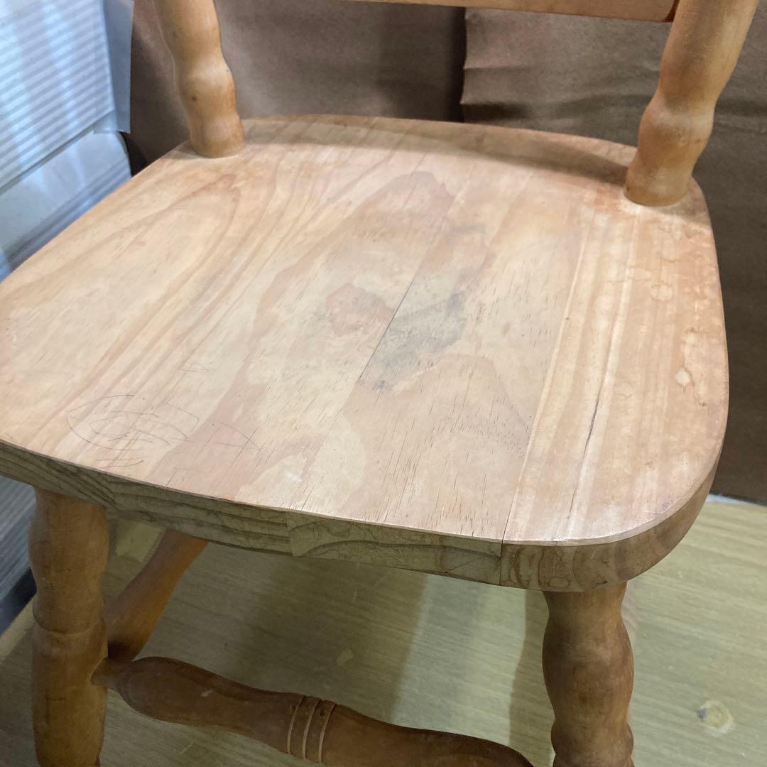 椅子　ヴィンテージ　ダイニングチェア　カフェチェア　剥離