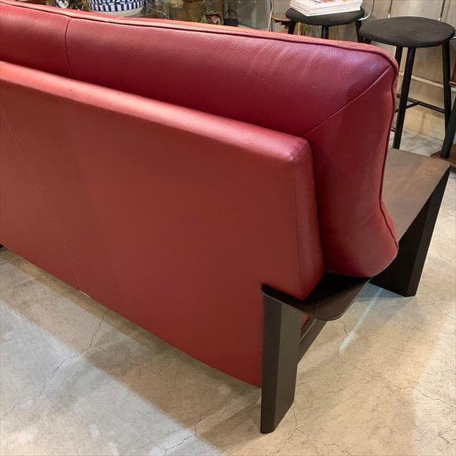 ciel様　カリモクチターノのダンテレザーアームソファ2シーター