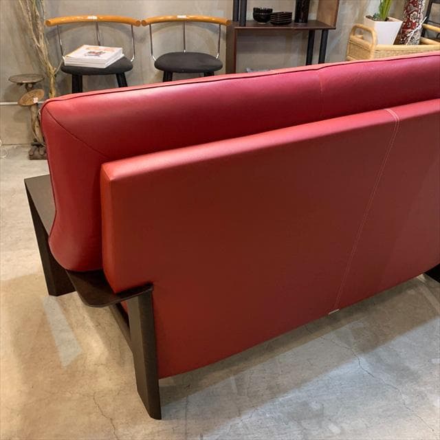 ciel様　カリモクチターノのダンテレザーアームソファ2シーター