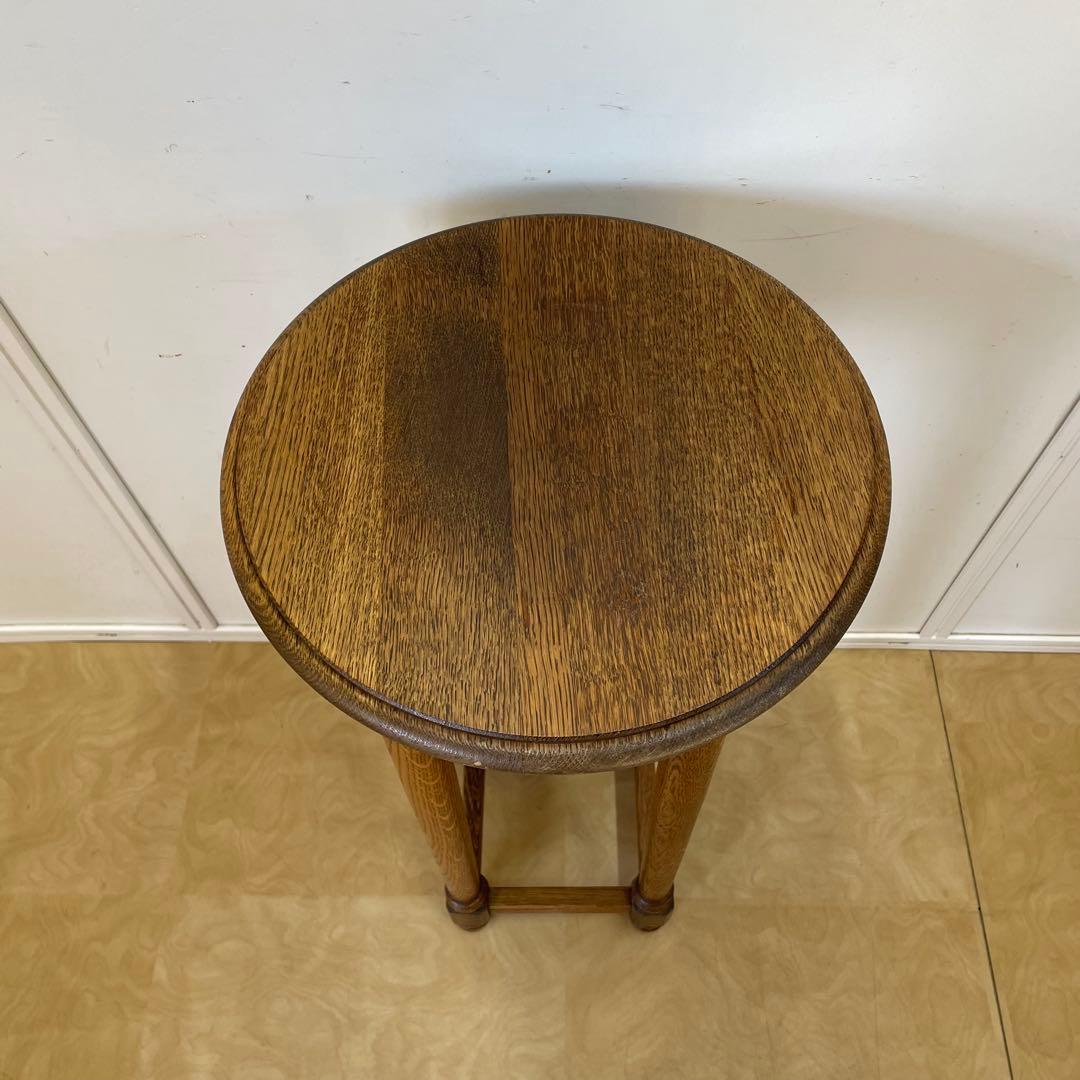 オーク材 フラワースタンド 花台 サイドテーブル コンソール アンティーク