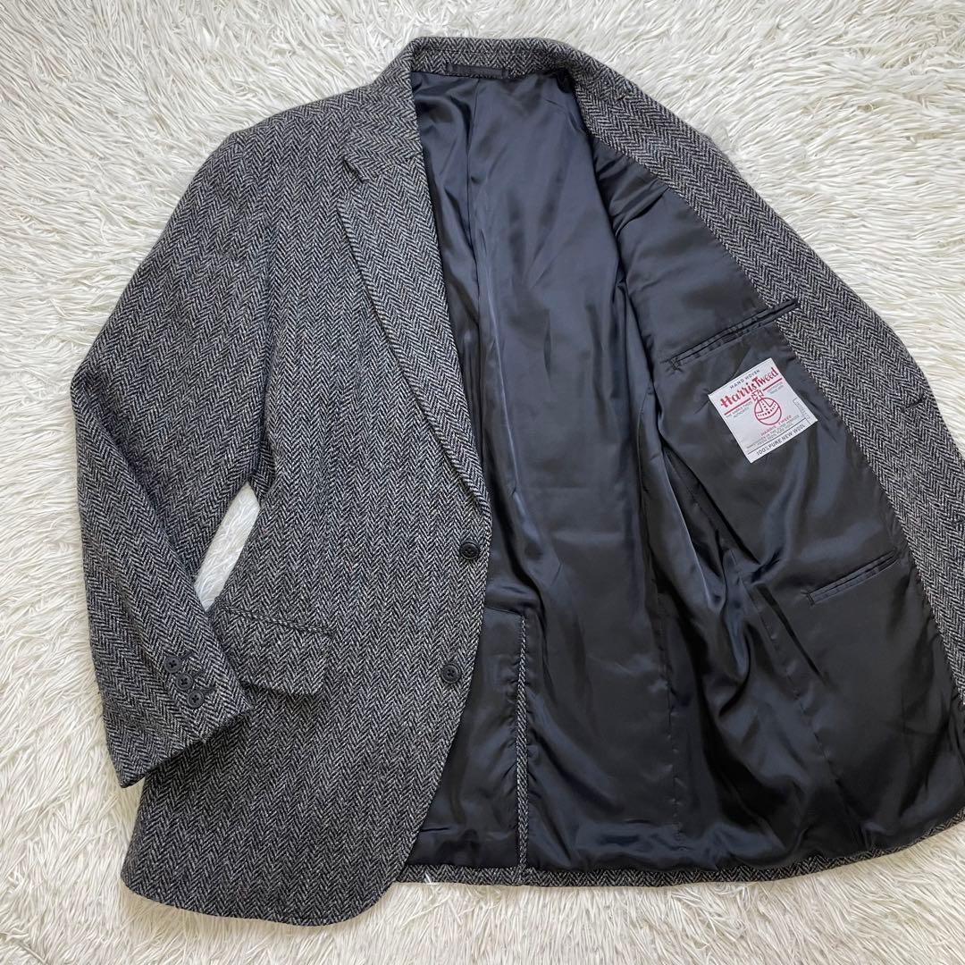 希少XL ユニクロ ハリスツイード テーラードジャケット - メルカリ