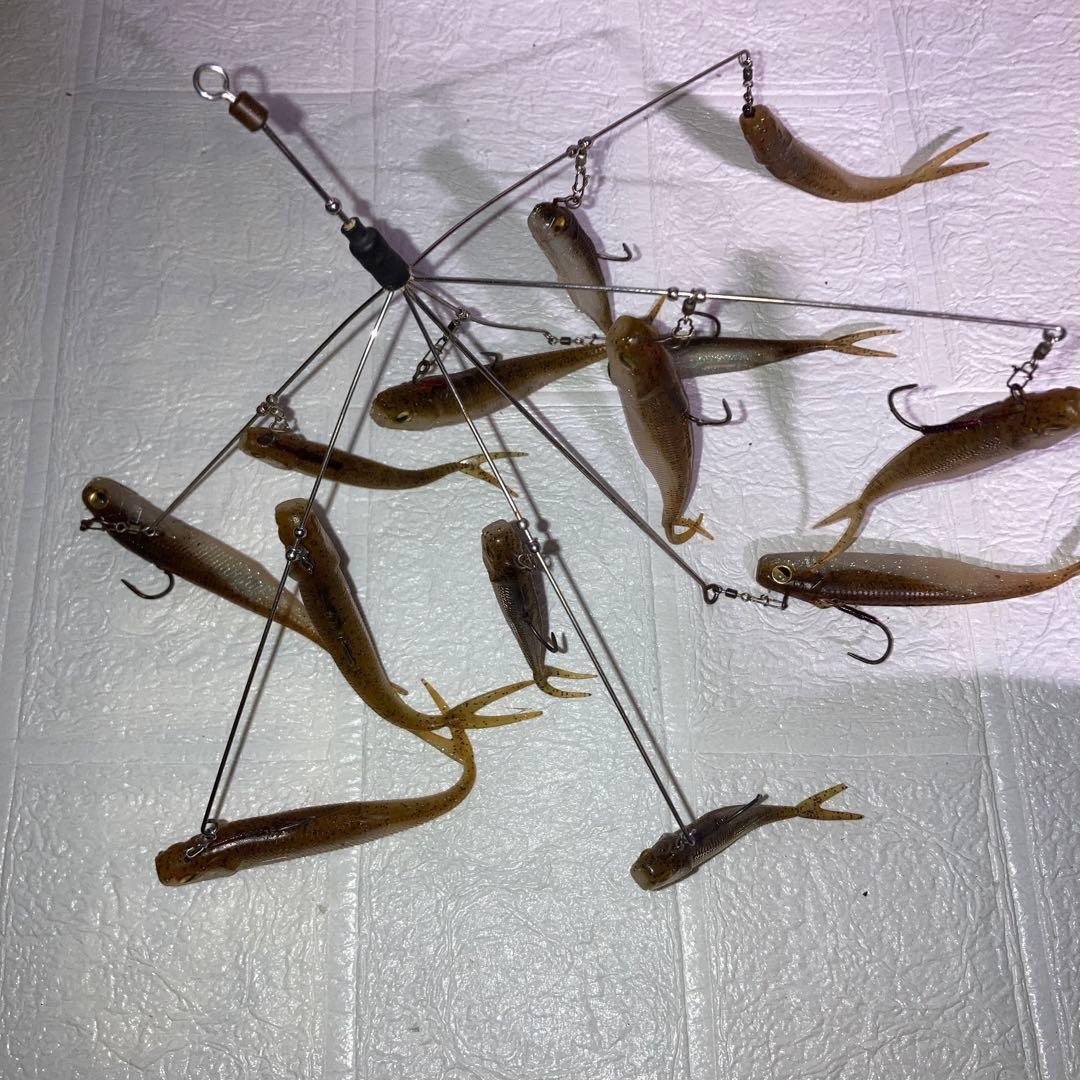 ルアー　セット　まとめ売り　ケース付き　セット　フロッグ　ラバージグ　ワームなど