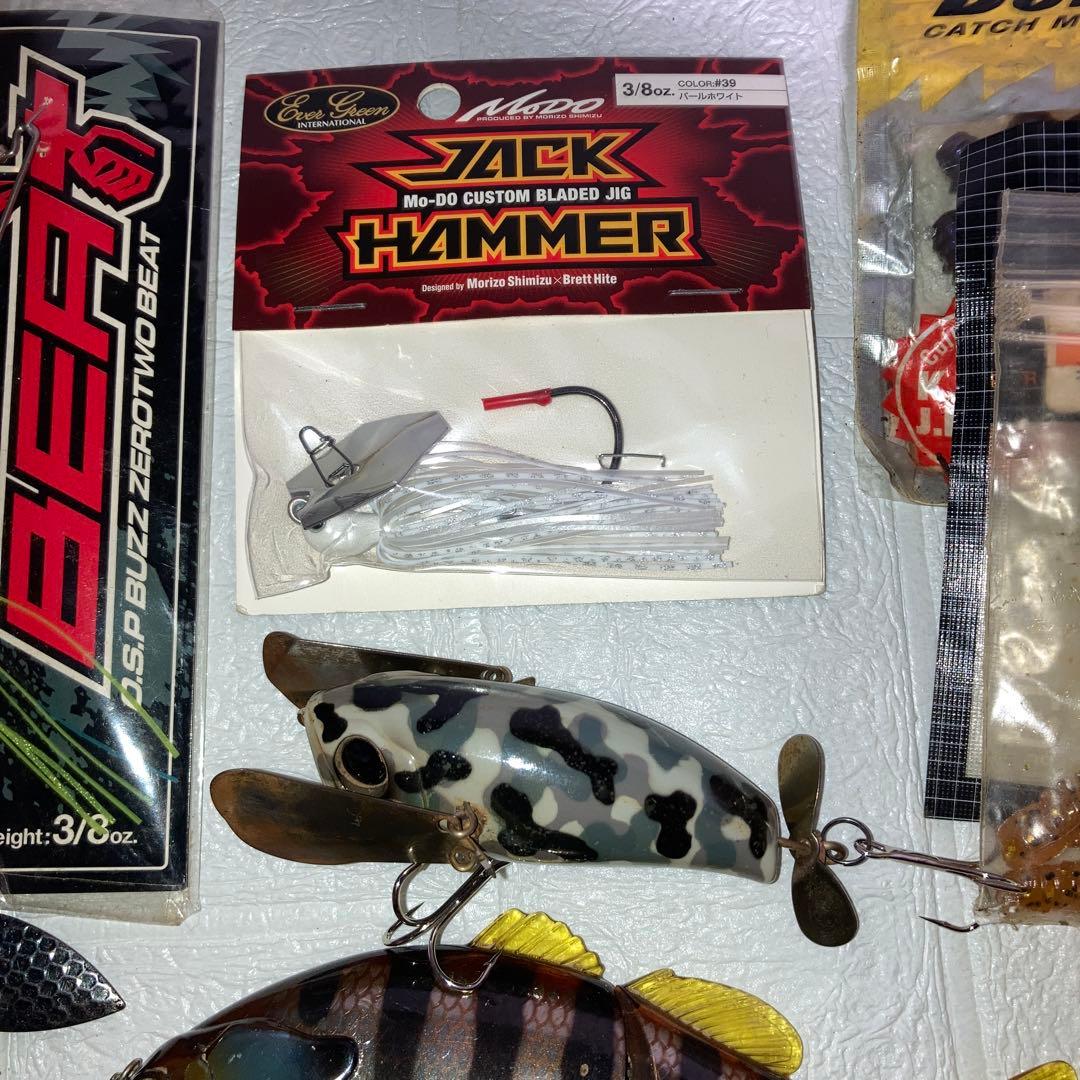 ルアー　セット　まとめ売り　ケース付き　セット　フロッグ　ラバージグ　ワームなど