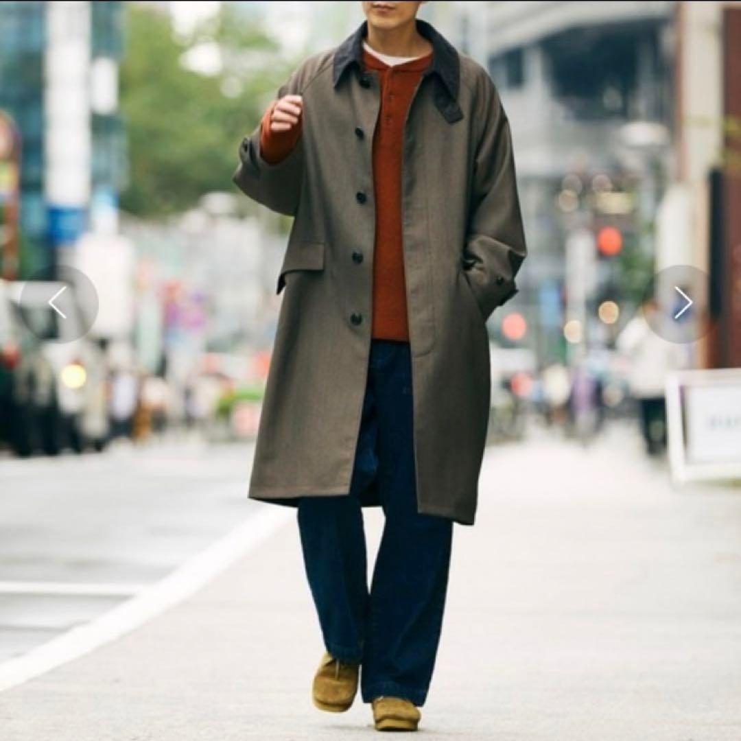 【秋冬】JOURNAL STANDARD バルマカーンコート メンズ L カーキ