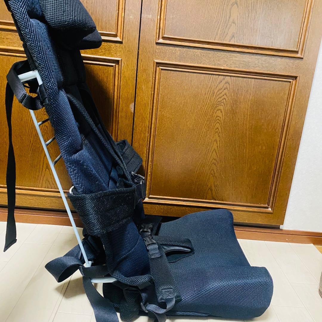 カーシート STD Mサイズ 障がい児 きさく工房 ブラック 車載用姿勢保持