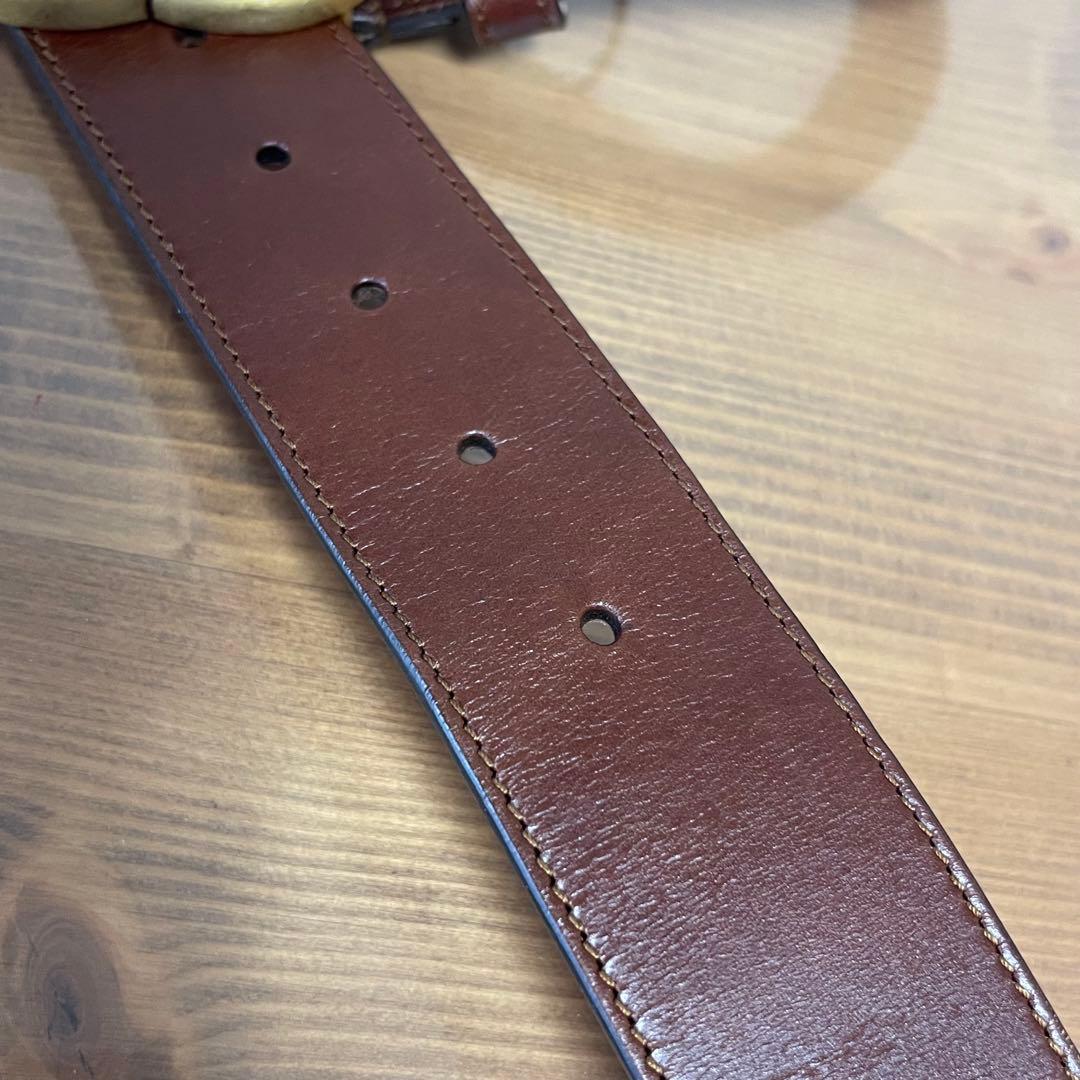 グッチ GGマーモント シェリーライン ベルト　75ゴールド金具