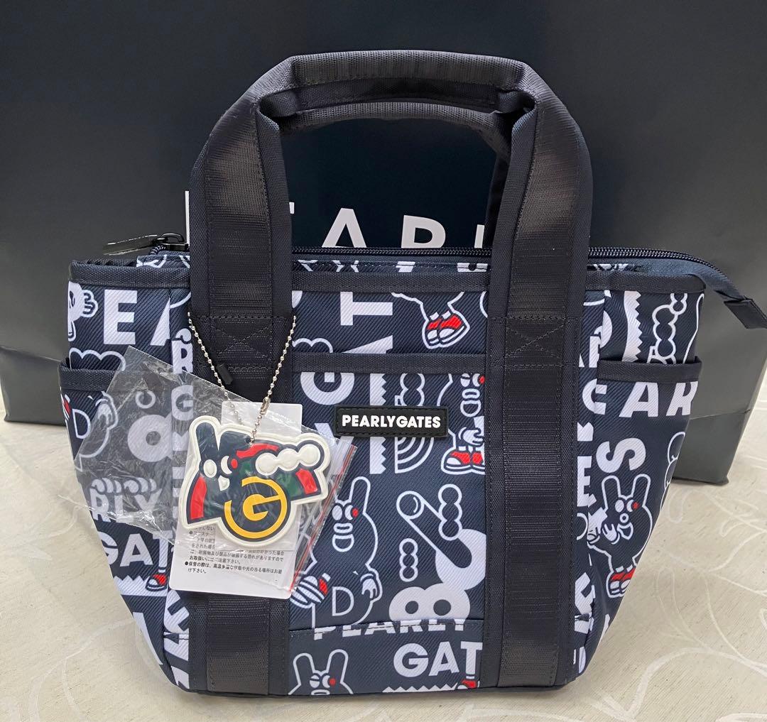 パーリーゲイツ どうしちゃったPG 総柄カートバッグネイビー