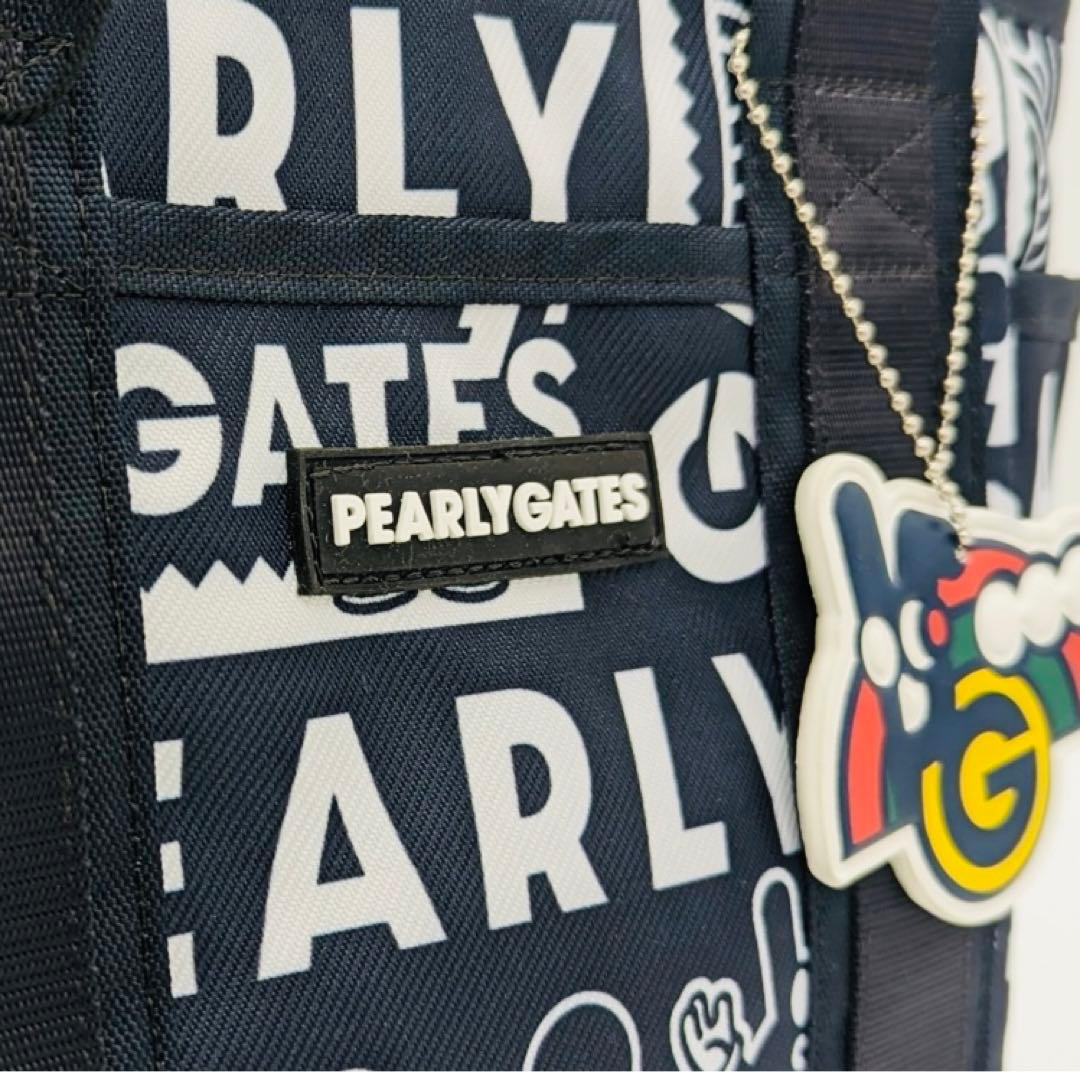 パーリーゲイツ どうしちゃったPG 総柄カートバッグネイビー