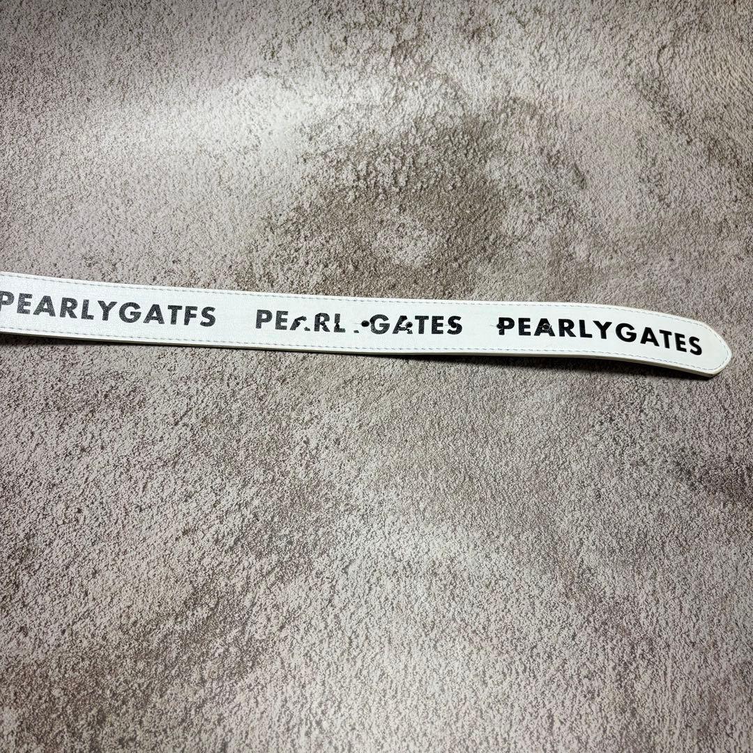 PEARLY GATES パーリーゲイツ ゴルフ ベルト男女兼用 白　ロゴ