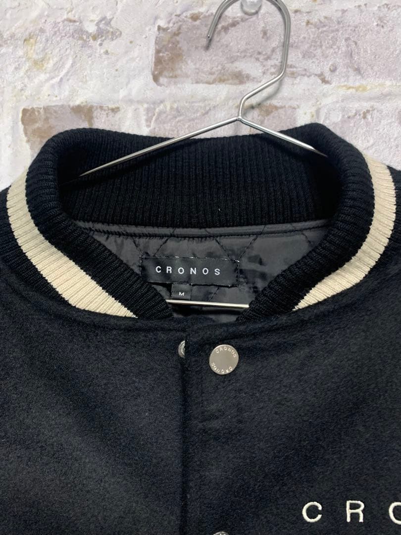 CRONOS スタジャン M ブラック/アイボリー　Mサイズ